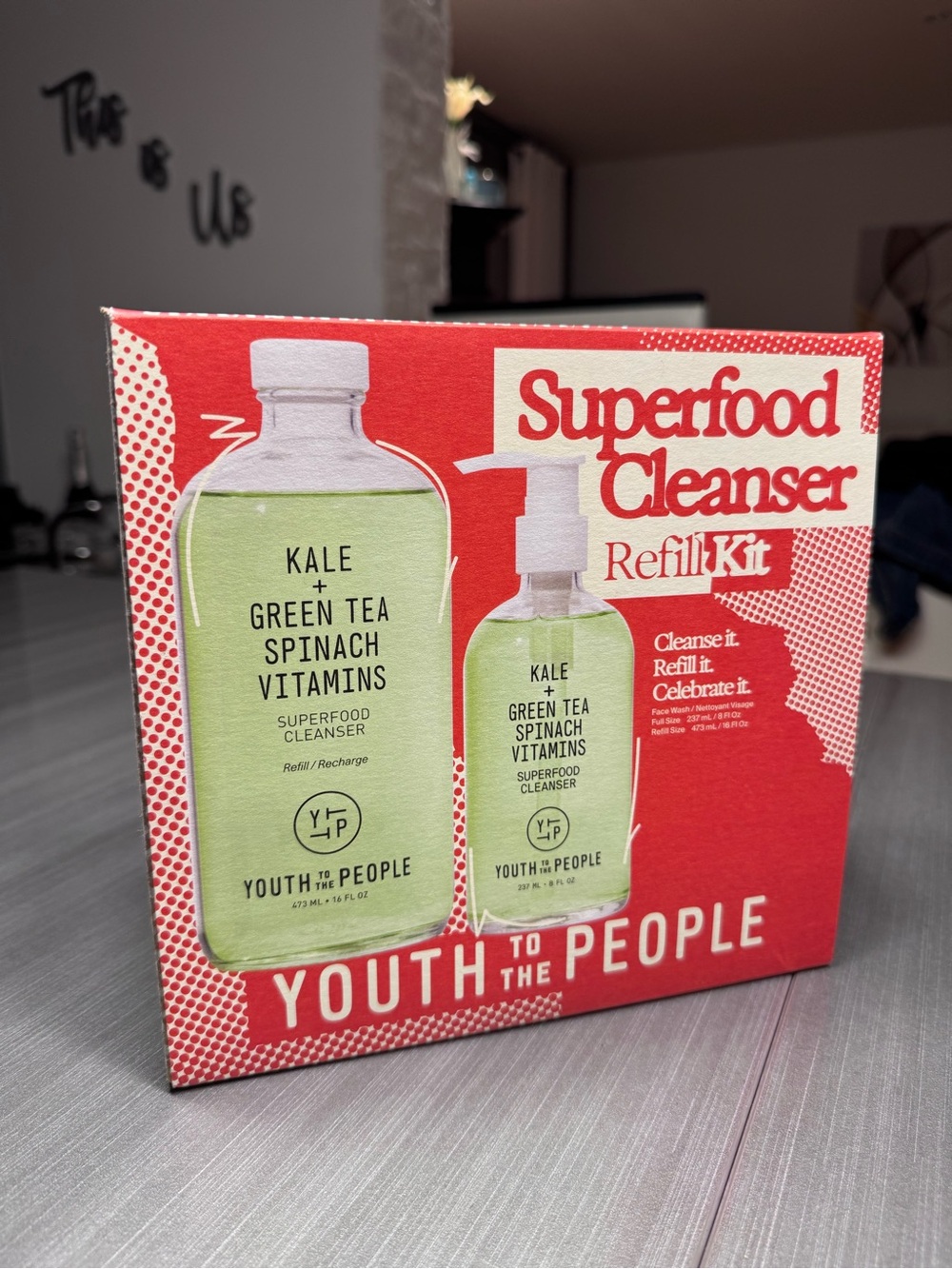 Superfood Cleanser Youth To The People Refill Kit - 473ml + 237ml YTTP